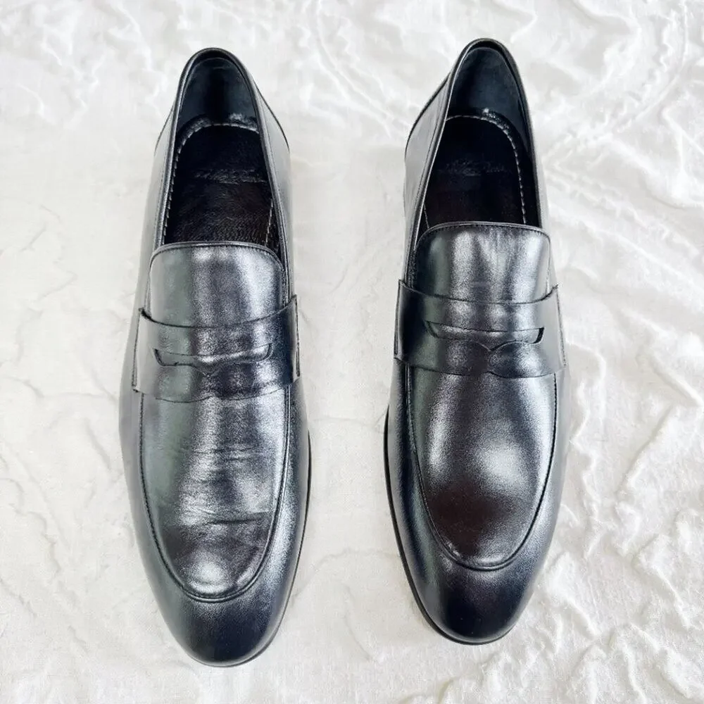 Vellapais Mesa Leather Penny Loafers Size 13 New